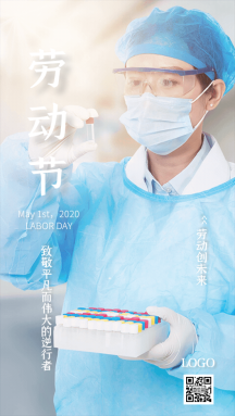 五一劳动节之医生模仿竖版海报正版牙科宣传单正版五一出游注意事项小