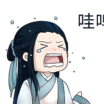 古风卡通人物大哭表情包