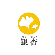 创意黄色简约银杏logo