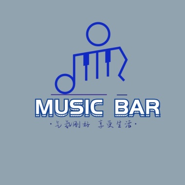 音乐餐吧休闲音乐简约logo设计