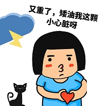 号封面vip专享胖了一圈可爱圆脸女孩吃零食表情包卡通表情包长胖了vi