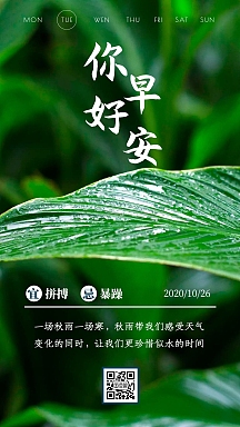 一场秋雨