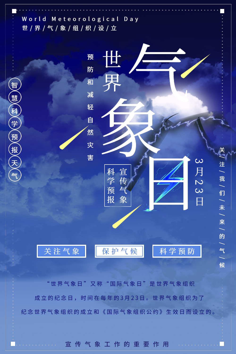 世界气象日海报