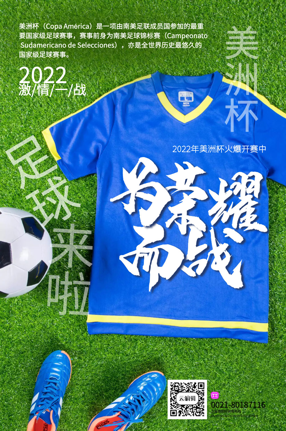 美洲杯足球海报