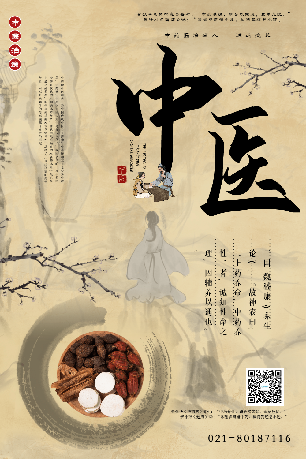 中国风中医宣传海报