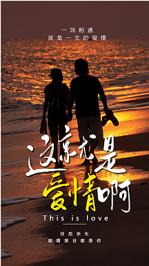 这就是爱情摄影图海报